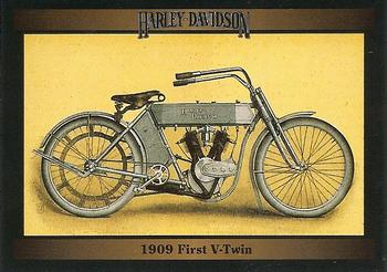 1992-93 Collect-A-Card Harley Davidson #3 1909 First  V-Twin Front