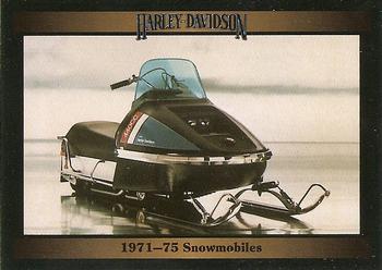 1992-93 Collect-A-Card Harley Davidson #46 1971- 75 Snowmobiles Front