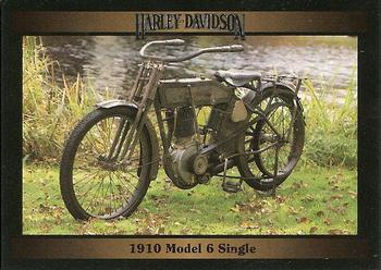 1992-93 Collect-A-Card Harley Davidson #4 1910 Model 6 Single Front