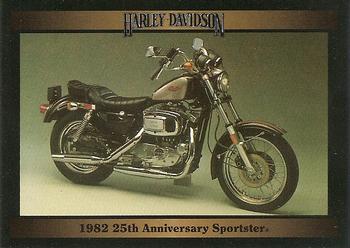 1992-93 Collect-A-Card Harley Davidson #65 1982 25th Anniversary Sportster Front