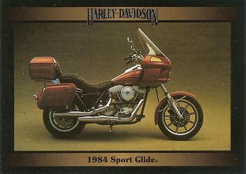 1992-93 Collect-A-Card Harley Davidson #75 1984 Sport Glide Front