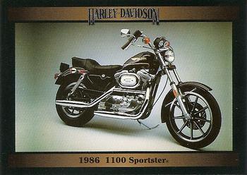 1992-93 Collect-A-Card Harley Davidson #77 1986 1100 Sportster Front