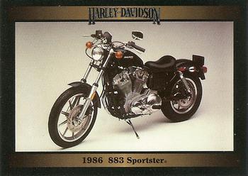 1992-93 Collect-A-Card Harley Davidson #78 1986 883 Sportster Front