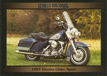 1992-93 Collect-A-Card Harley Davidson #79 1987 Electra Glide Sport Front