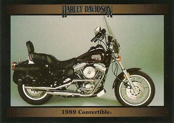 1992-93 Collect-A-Card Harley Davidson #86 1989 Convertible Front