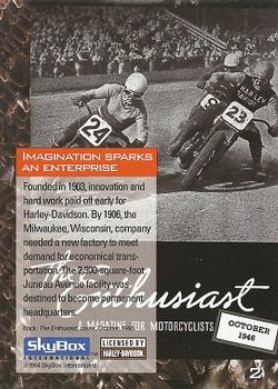 1994 SkyBox Harley-Davidson #2 Imagination Sparks An Enterprise Back
