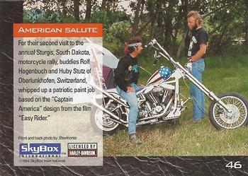 1994 SkyBox Harley-Davidson #46 American Salute Back