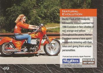 1994 SkyBox Harley-Davidson #49 Natural Evolution Back