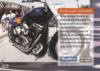 1994 SkyBox Harley-Davidson #63 Chromed Cruiser Back
