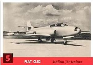 1956 Topps Jets (R707-1) #5 Fiat G.82 Front