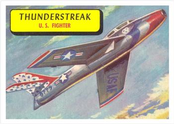 1957 Topps Planes (R707-2) #6 F-84F Thunderstreak Front