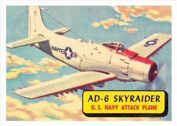 1957 Topps Planes (R707-2) #8 AD-6 Skyraider Front