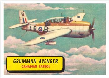 1957 Topps Planes (R707-2) #49 Grumman Avenger Front