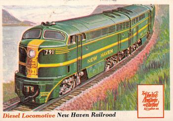 1955 Topps Rails & Sails #68 Diesel Locomotive Front