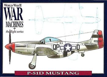 1993 The Richards Group World War II War Machines #9 North American P-51D Mustang Front