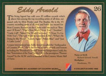 1992 Collect-A-Card Country Classics #26 Eddy Arnold Back