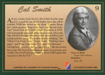 1992 Collect-A-Card Country Classics #9 Cal Smith Back
