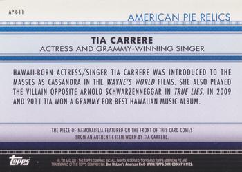 2011 Topps American Pie - Relics #APR-11 Tia Carrere Back