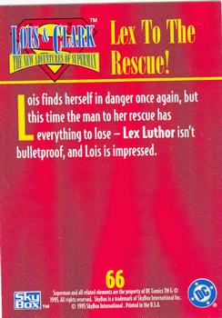1995 SkyBox Lois & Clark #66 Lex to the Rescue! Back