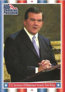 2001 Topps Enduring Freedom #45 U.S. Secretary Of Homeland Security Tom Ridge Front