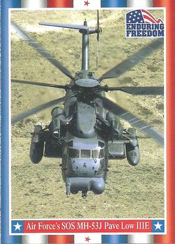 2001 Topps Enduring Freedom #60 Air Force's SOS MH-53J Pave Low IIIE Front