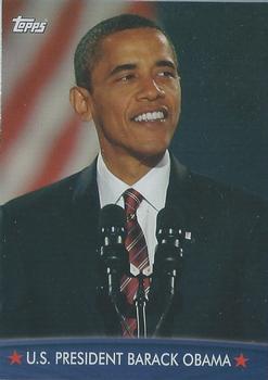 2009 Topps President Obama #1 U.S. President Barack Obama Front
