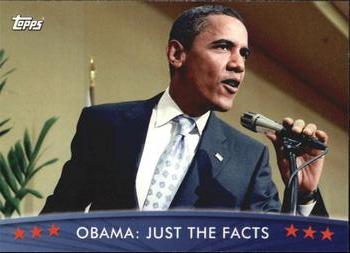 2009 Topps President Obama #2 Obama: Just the Facts Front