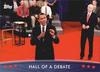 2009 Topps President Obama #50 Hall of a Debate Front