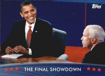 2009 Topps President Obama #51 The Final Showdown Front