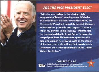 2009 Topps President Obama #69 Joe the Vice President-Elect Back