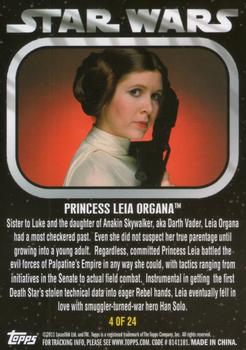 2011 Topps Star Wars Dog Tags Inserts #4 Princess Leia Organa Back