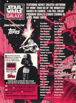 1993 Topps Star Wars Galaxy #NNO Sam Keith/Walt Simmonson Back