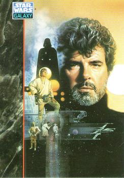 1993 Topps Star Wars Galaxy #2 George Lucas Front