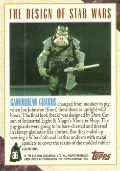 1993 Topps Star Wars Galaxy #36 Gamorrean Guards Back