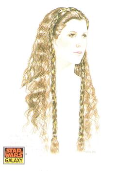 1993 Topps Star Wars Galaxy #39 Princess Leia's Hair Front