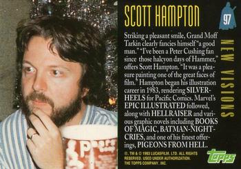 1993 Topps Star Wars Galaxy #97 Scott Hampton Back