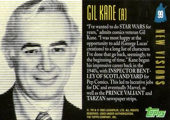 1993 Topps Star Wars Galaxy #99 Gil Kane (A) Back