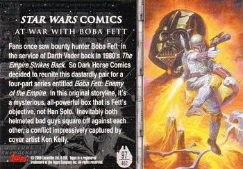 2009 Topps Star Wars Galaxy Series 4 #97 At War with Boba Fett Back
