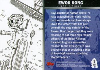 2010 Topps Star Wars Galaxy Series 5 #488 Ewok Kong Back