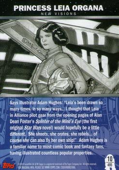 2010 Topps Star Wars Galaxy Series 5 #495 Princess Leia Organa Back