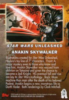 2010 Topps Star Wars Galaxy Series 5 #559 Anakin Skywalker Back