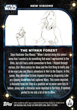 2011 Topps Star Wars Galaxy Series 6 #610 The Myrkr Forest Back