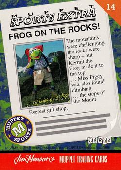 1993 Cardz Muppets #14 Frog on the Rocks! Back