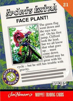 1993 Cardz Muppets #21 Face Plant! Back