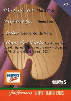 1993 Cardz Muppets #40 Mona Moi Back