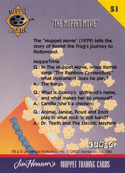 1993 Cardz Muppets #51 The Muppet Movie Back