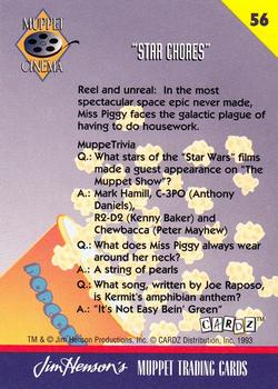 1993 Cardz Muppets #56 Star Chores Back