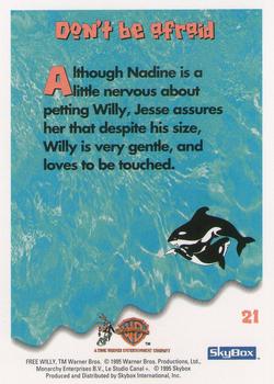 1995 SkyBox Free Willy 2: The Adventure Home #21 Don't be afraid Back