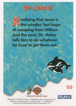 1995 SkyBox Free Willy 2: The Adventure Home #55 Go Jesse! Back
