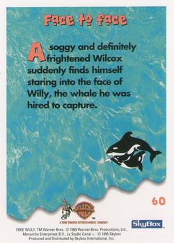 1995 SkyBox Free Willy 2: The Adventure Home #60 Face to face Back